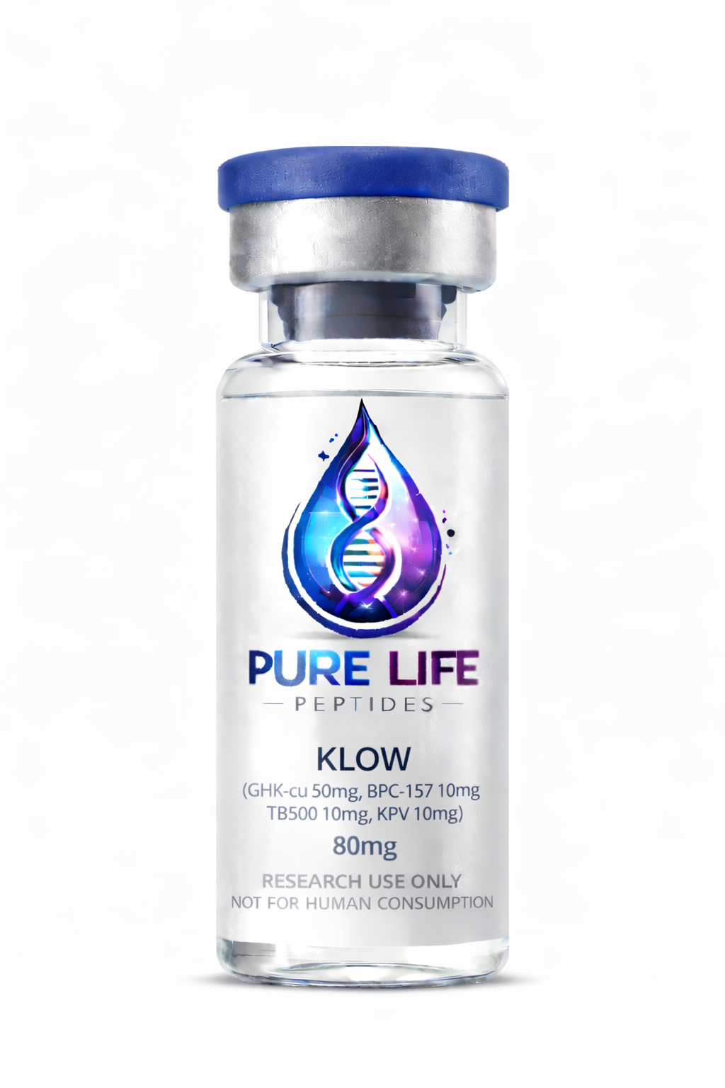 KLOW (GHK-cu 50mg, BPC-157 10mg, TB500 10mg, KPV 10mg) – 80mg