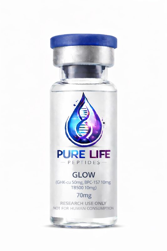 GLOW (GHK-cu 50mg, BPC-157 10mg, TB500 10mg) – 70mg